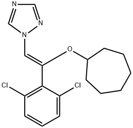(Z)-1-(2-(cycloheptyloxy)-2-(2,6-dichlorophenyl)vinyl)-1H-1,2,4-triazole