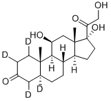 5α-Pregnan-11β,17α,21-triol-3,20-dione-1,2,4,5-d4