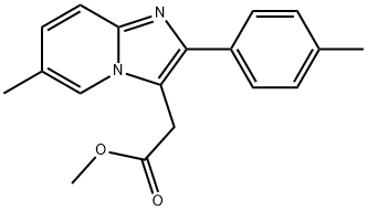 6-甲基-2-(4-甲基苯基)咪唑[1,2-a]吡啶-3-乙酸甲酯