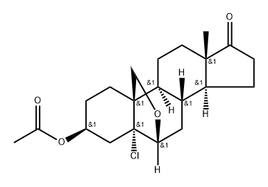 (3S,5R,6R,8S,9S,10R,13S,14S)-5-Chloro-13-methyl-17-oxohexadecahydro-6,10-(epoxymethano)cyclopenta[a]phenanthren-3-ylacetate