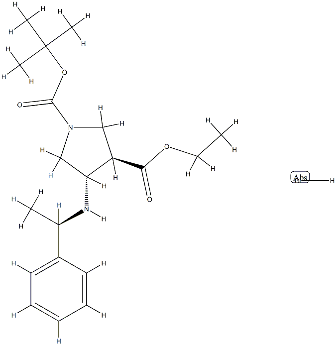 (3R,4S)-1-叔丁基4-(((R)-1-苯基乙基)氨基)吡咯烷-1,3-二羧酸盐酸盐