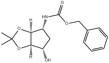 N-[(3aS,4R,6S,6aR)-四氢-6-羟基-2,2-二甲基-4H-环戊烯并-1,3-二氧戊环-4-基]氨基甲酸苄酯