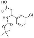 3-N-叔丁氧基羰基-3-(3-氯-苯基)-丙酸