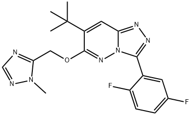 3-(2,5-二氟苯基)-7-(1,1-二甲基乙基)-6-[(1-甲基-1H-1,2,4-,三唑-5-基)甲氧基]-1,2,4-4-三唑[4,3-b]哒嗪