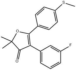 4-(3-氟苯基)-2,2-二甲基-5-(4-(甲硫基)苯基)呋喃-3(2H)-酮