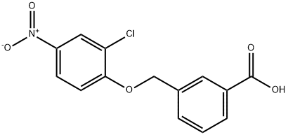 3-[(2-氯-4-硝基苯氧基)甲基]苯甲酸