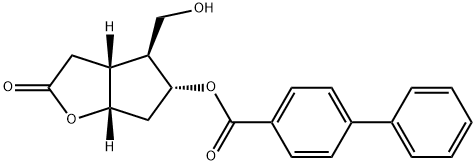 (3aR,4S,5R,6aS)-(-)-六氢-4-(羟甲基)-2-氧代-2H-环戊并[b]呋喃-5-基1,1`-联苯-4-甲酸