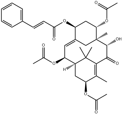 2α,7β,13α-Triacetoxy-5α-cinnamoyloxy-9β-hydroxy-2(3&rarr;20)abeotaxa-4(20),11-dien-10-one