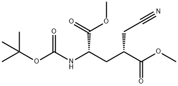 2-叔丁氧基羰基氨基-4-氰甲基 - 戊二酸二甲酯