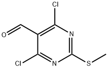 2-(甲硫基)-4,6-二氯-5-嘧啶甲醛