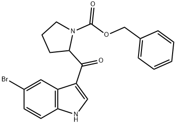 2-(5-溴-1H-吲哚-3-羰基)吡咯烷-1-羧酸苄酯