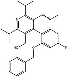 4-[4-氟-2-(苯基甲氧基)苯基]-2,6-双(1-甲基乙基)-5-(1-丙烯-1-基)-3-吡啶甲醇