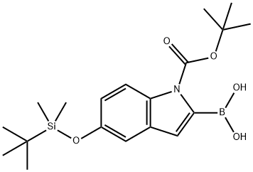 (1-(叔丁氧羰基)-5-((叔丁基二甲基甲硅烷基)氧基)-1H-吲哚-2-基)硼酸