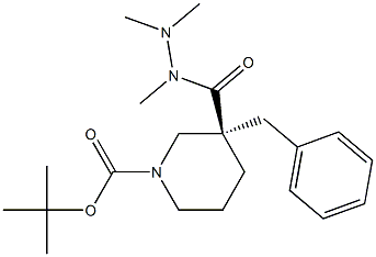 (R)-3-苄基-3-(1,2,2-三甲基肼基羰基)哌啶-1-甲酸叔丁酯