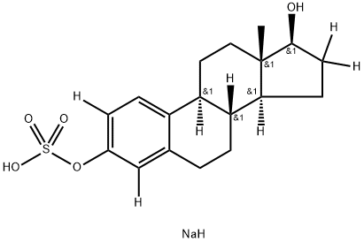 Sodium 17β-Estradiol-2,4,16,16-d4 3-Sulfate (stabilized with TRIS, 50% w/w)