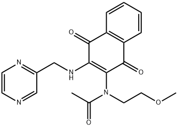 N-(1,4-二氧代-3-((吡嗪-2-基甲基)氨基)-1,4-二氢萘-2-基)-N-(2-甲氧基乙基)乙酰胺