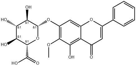 千层纸素A-7-0-&beta;-D-葡萄糖醛酸苷(木蝴蝶素A-7-0-&beta;-D-葡萄糖醛酸苷;木蝴蝶素A-7-葡萄糖醛酸苷)