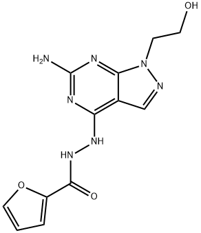 N'-(6-氨基-1-(2-羟乙基)-1H-吡唑并[3,4-d]嘧啶-4-基)呋喃-2-碳酰肼