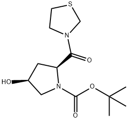 (2S,4S)-4-羟基-2-(噻唑烷-3-羰基)吡咯烷-1-甲酸叔丁酯