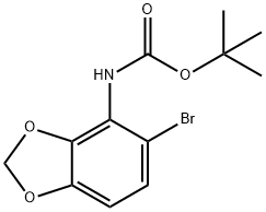 (5-溴苯并[d][1,3]-二氧杂环戊烯-4-基)氨基甲酸叔丁酯