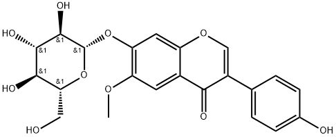 3-(4-Hydroxyphenyl)-6-methoxy-7-(((2S,3R,4S,5S,6R)-3,4,5-trihydroxy-6-(hydroxymethyl)tetrahydro-2H-pyran-2-yl)oxy)-4H-chromen-4-one
