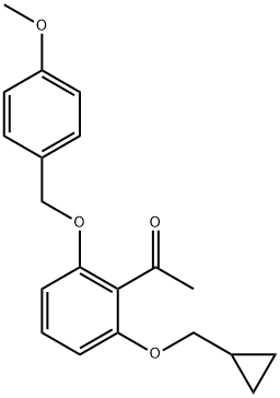 1-[2-(环丙基甲氧基)-6-[(4-甲氧基苯基)甲氧基]苯基]乙酮