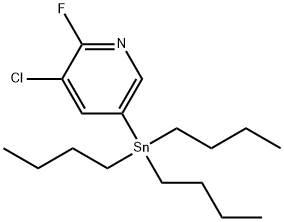 2-Chloro-3-fluoro-5-(tributylstannyl)pyridine
