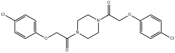 1,1'-(piperazine-1,4-diyl)bis(2-(4-chlorophenoxy)ethan-1-one)