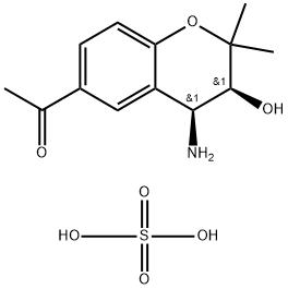 1-((3S,4S)-4-氨基-3-羟基-2,2-二甲基苯并二氢吡喃-6-基)乙酮硫酸盐