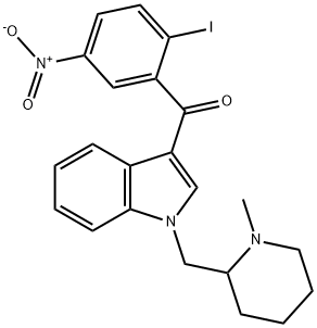 (2-碘-5-硝基苯基)(1-((1-甲基哌啶-2-基)甲基)-1H-吲哚-3-基)甲酮