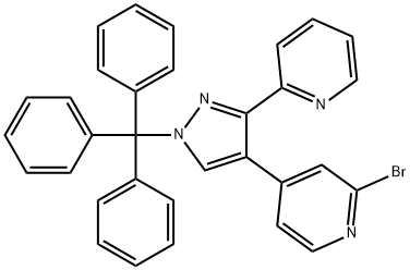 2-溴-4-(3-(吡啶-2-基)-1-三苯甲游基-1H-吡唑-4-基)吡啶