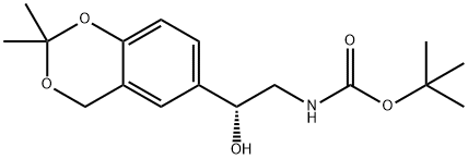 (R)-叔丁基(2-(2,2-二甲基-4H-苯并[d][1,3]二噁英-6-基)-2-羟乙基)氨基甲酸叔丁酯