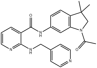 N-(1-乙酰基-3,3-二甲基-6-基)-2-((吡啶-4-基甲基)氨基)烟酰胺