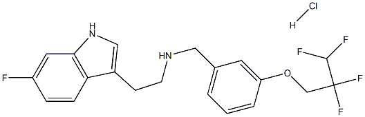 N-(2-(6-氟-1H-吲哚-3-基)乙基)-3-(2,2,3,3-四氟丙氧基)苄基胺盐酸盐