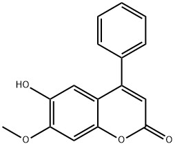 6-羟基-7-甲氧基-4-苯基香豆素;黄檀素