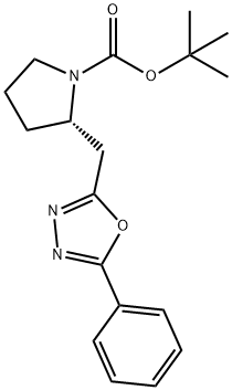 (S)-2-((5-苯基-1,3,4-噁二唑-2-基)甲基)吡咯烷-1-甲酸叔丁酯