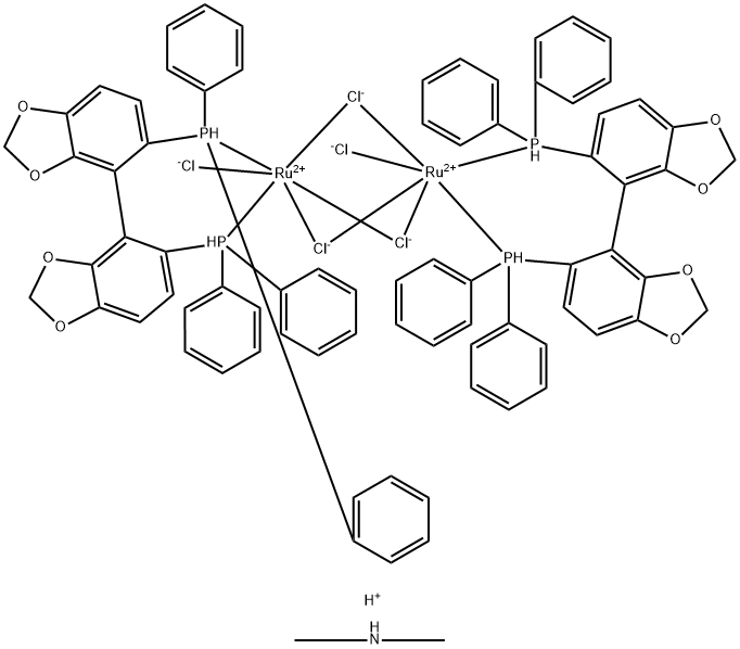 二甲基铵二氯三(Μ-氯)双[(S)-(+)-5,5'-双(二苯基膦基)-4,4'-联-1,3-苯并二唑]二钌酸盐(II)