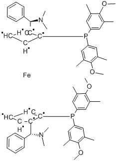 (SP,S'P)-1,1'-二[二(4-甲氧基-3,5-二甲基苯基)膦基]-2,2'-二[(R)-α-(二甲氨基)苄基]二茂铁