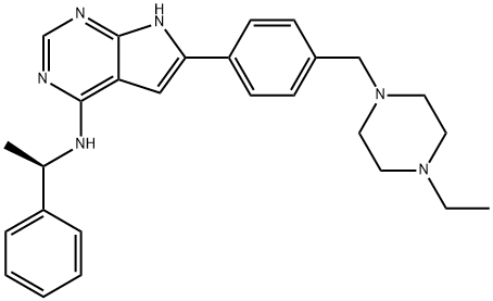 6-[4-[(4-乙基-1-哌嗪)甲基]苯基]-N-[(1R)-1-苯基乙基]-7H-吡咯并[2,3-d]嘧啶-4-胺