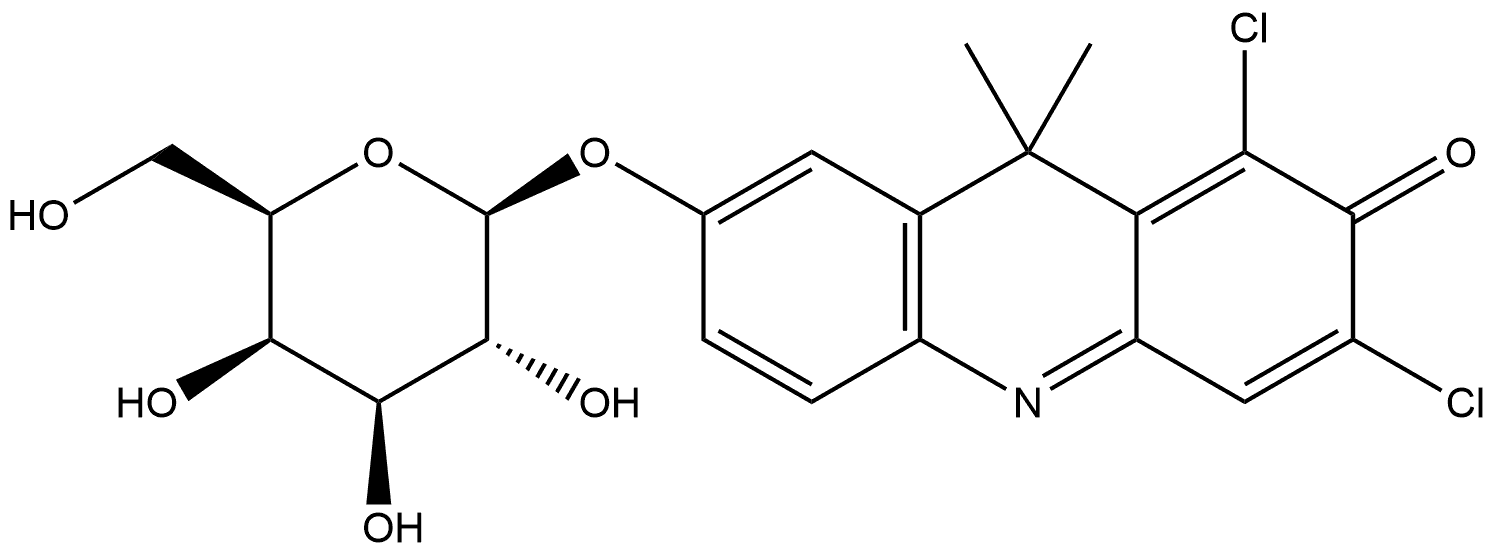 9H-(1,3-Dichloro-9,9-dimethylacridin-2-one-7-yl)β-D-Galactopyranoside