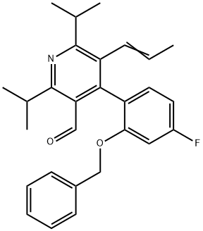 (E)-4-(2-(苄氧基)-4-氟苯基)-2,6-二异丙基-5-(丙-1-烯-1-基)烟碱醛