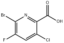 6-溴-3-氯-5-氟吡啶甲酸