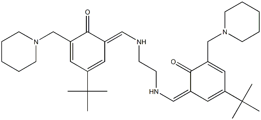 2,2′-[1,2-乙烷二基双[(E)-(次氮基次甲基)]]双[4-(叔丁基)-6-(1-哌啶基甲基)苯酚