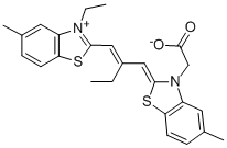 氢氧化2-[2-[3-(羧甲基)-5-甲基-2(3H)-苯并噻唑亚基甲基]-1-丁烯基]-3-乙基-5-甲基苯