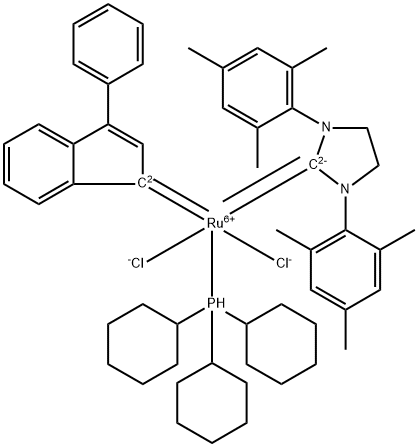 三环己基磷[3-苯基-1H吲哚-1-亚基][1,3-二(2,4,6-三甲苯)-4,5-二氢咪唑]钌(II)二氯化物