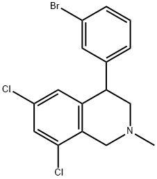 4-(3-溴苯基)-6,8-二氯-2-甲基-1,2,3,4-四氢异喹啉