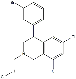 4-(3-溴苯基)-6,8-二氯-2-甲基-1,2,3,4-四氢异喹啉盐酸盐