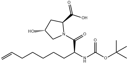 (4R)-1-[(2S)-2-[[叔丁氧羰基]氨基]-1-氧代-8-壬烯基]-4-羟基-L-脯氨酸