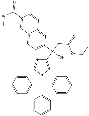 (S)-3-羟基-3-(6-(甲基氨基甲酰基)萘-2-基)-3-(1-三苯甲基-1H-咪唑-4-基)丙酸乙酯