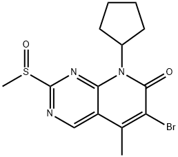 6-Bromo-8-cyclopentyl-5-methyl-2-(methylsulfinyl)pyrido[2,3-d]pyrimidin-7(8H)-one